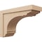 Ekena Millwork 9"W x 27"D x 18"H Classic Warren Rough Cedar Woodgrain TimberThane Corbel, Primed Tan CORUR09X27X18WARRCPR - alternate 1